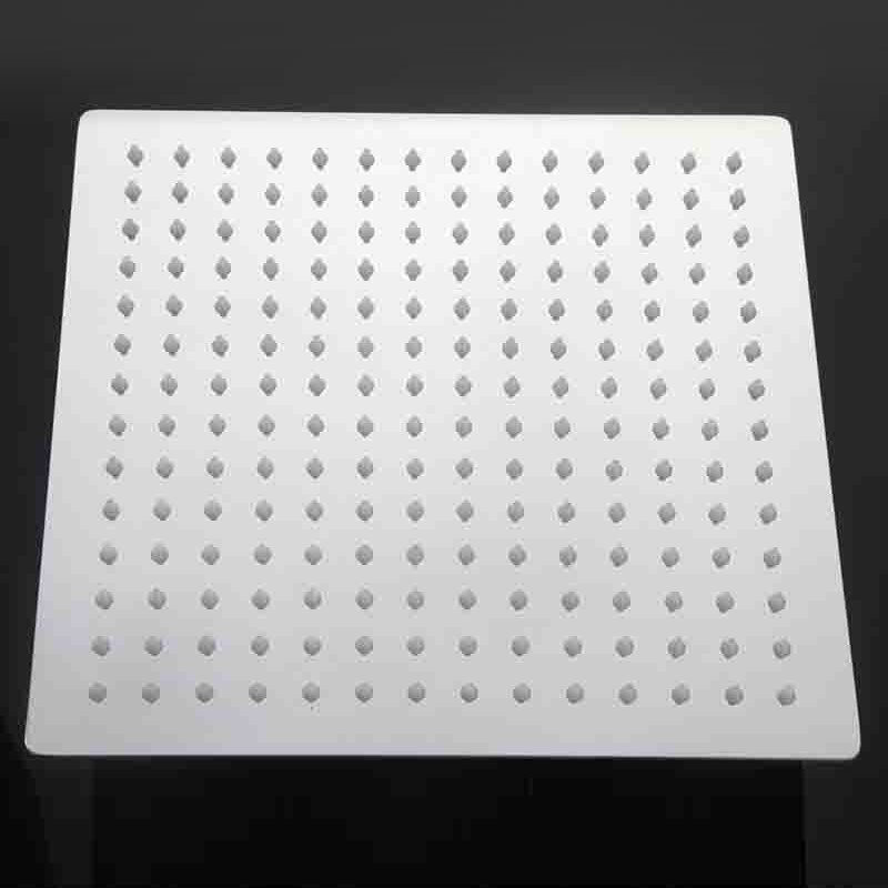 10 Inch Stainless Steel Ultra Thin Ceiling Rain Shower Square Big Bath Rainfall Nozzle Shower Bathroom Shower Head