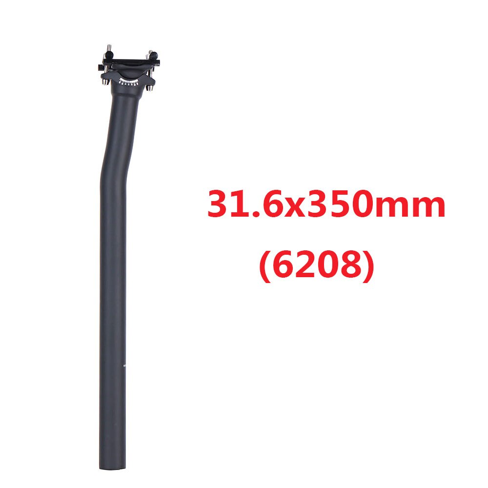 ELITA-tija de sillín de fibra de carbono para bicicleta de montaña, ligera, 27,2/31,6x350mm, 125g: 31.6x350mm-6208