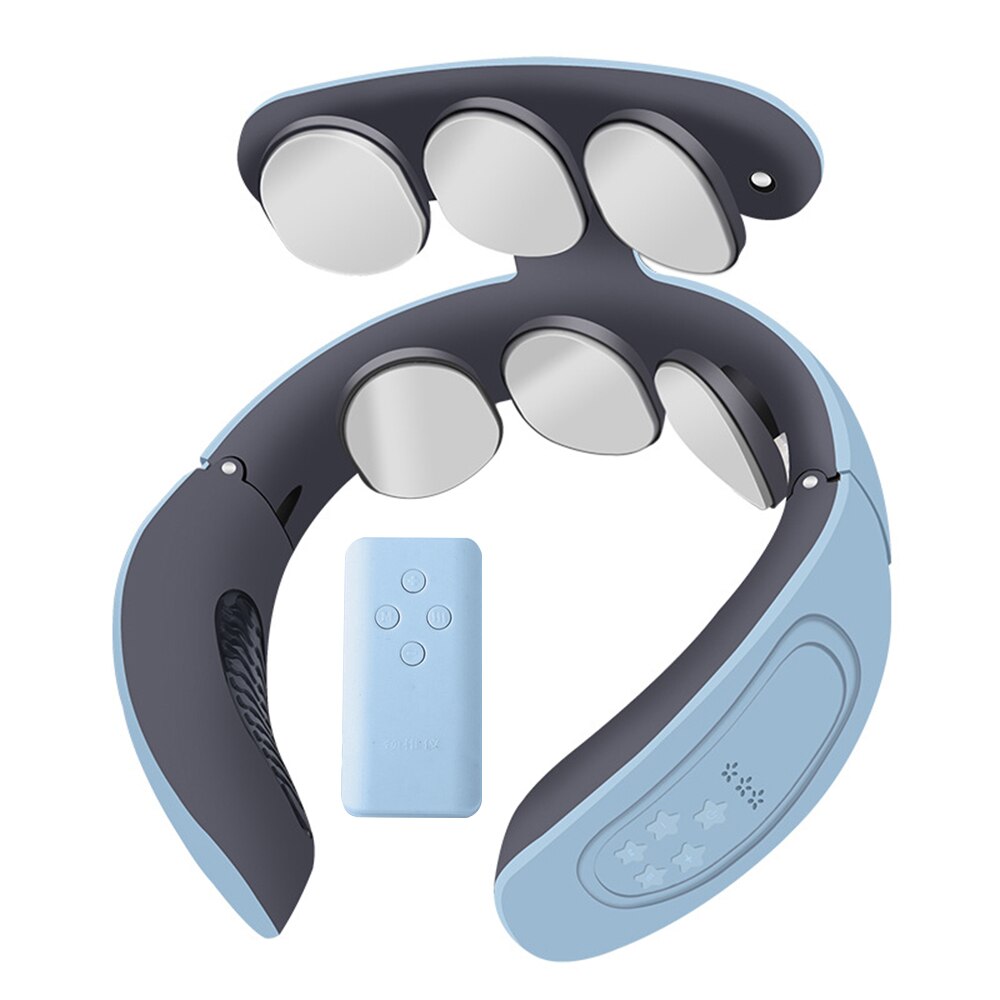 6 Heads Electric Neck Massager Heating Pulse Pain ... – Vicedeal