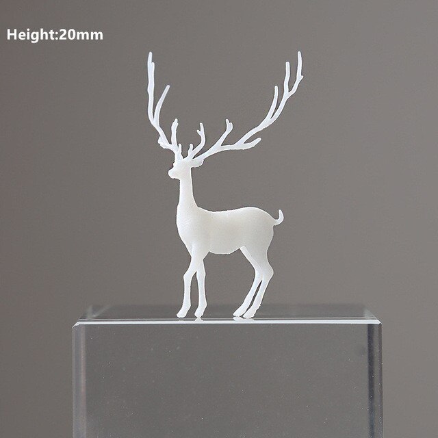 3 sztuk 3D trójwymiarowy las mikro krajobraz wypełniacz akcesoria przezroczysta żywica epoksydowa klej DIY wypełniacz dekoracje ełk deer tryb: Style 1