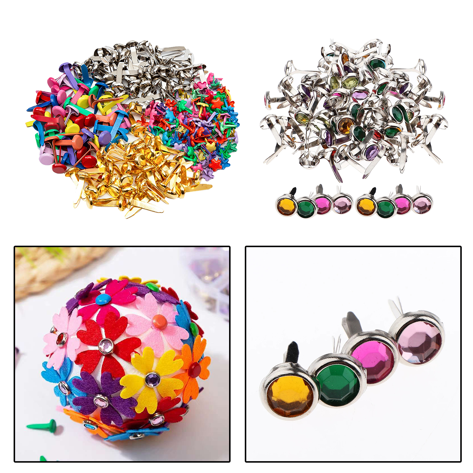 Metalen Veiligheid Mini Brads Paper Craft Scrapbooking Leathercraft Split Pin Ronde Decoratieve Kleine Pinwheel Diy Papier Sluiting Stud