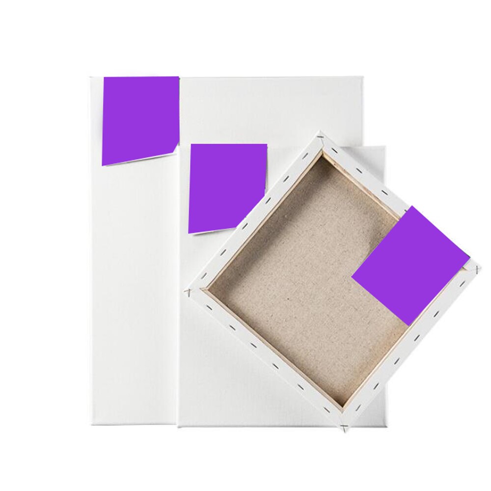 Tablero de lona en blanco con marco de madera, tablero de dibujo al óleo para pintar, bricolaje, Kits de números, suministros escolares de pintura al óleo