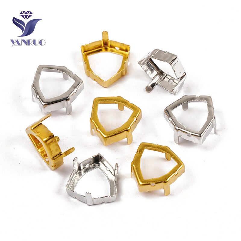 YANRUO 4706 Trilliant Klauw Instellingen Metalen Goud En Zilver Strass Ambachten Stenen Kristallen Steentjes Voor Decoratie