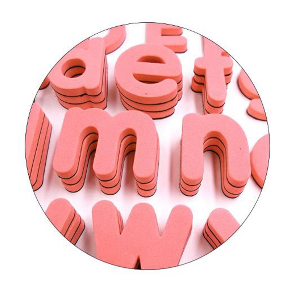 Magnetische Alfabet Nummers Decoratieve Ins Roze Foam Koelkast Stickers Kinderkamer Muur Decor Diy Engels Brief