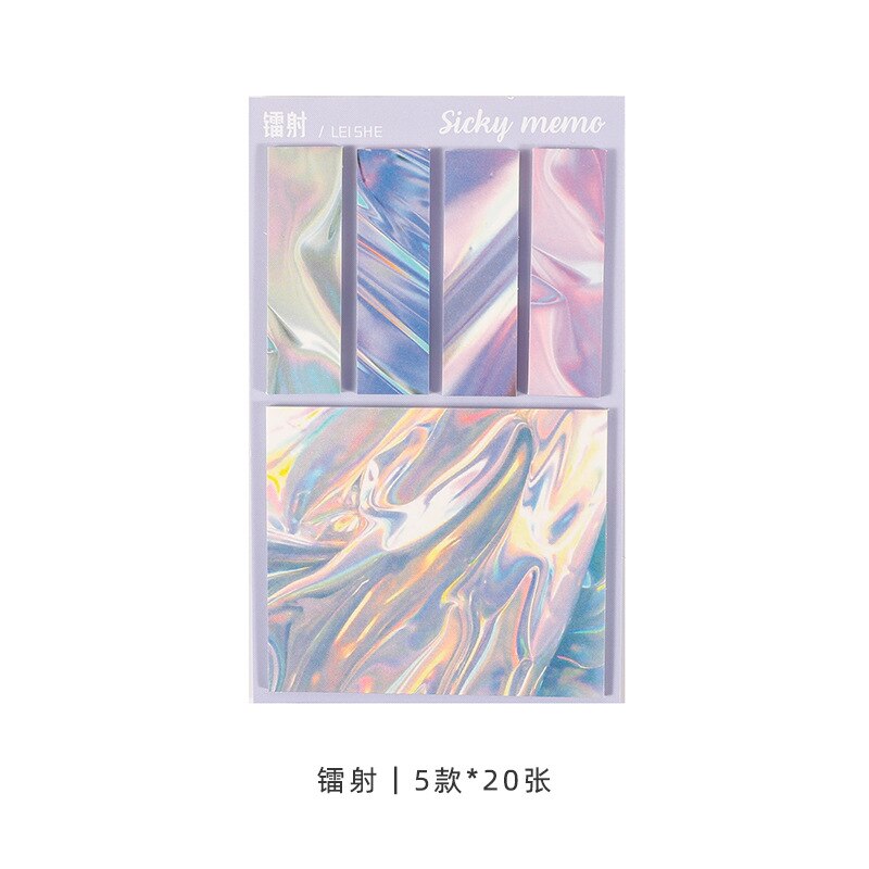 Domikee Leuke Creatieve Zelfklevende Kantoor School Memo Pad Student Draagbare Sticky Notes Pad Index Label Briefpapier Leveringen