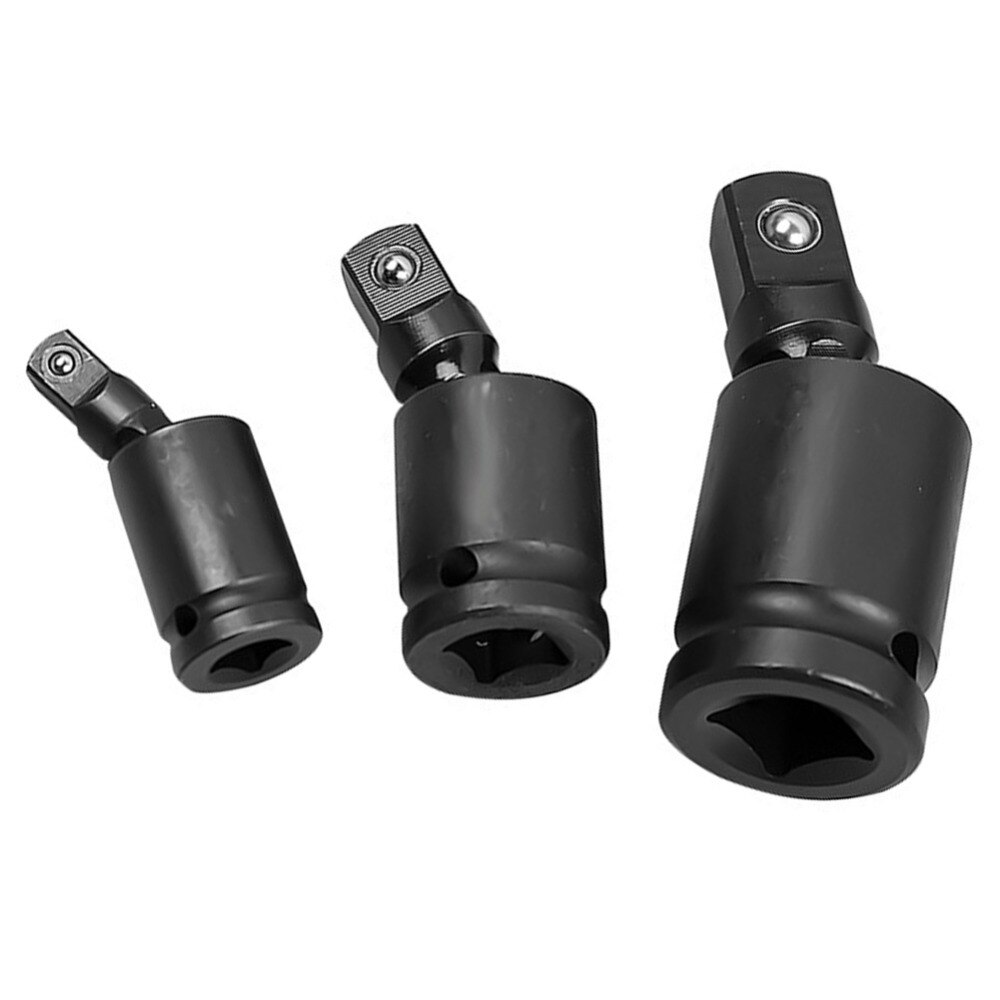 3 stk universell støtfeste 3/8 " 1/2 " 1/4 "kjøre vingle svingbar utvidelse håndverksnøkkelnøkkel adapter håndverktøy