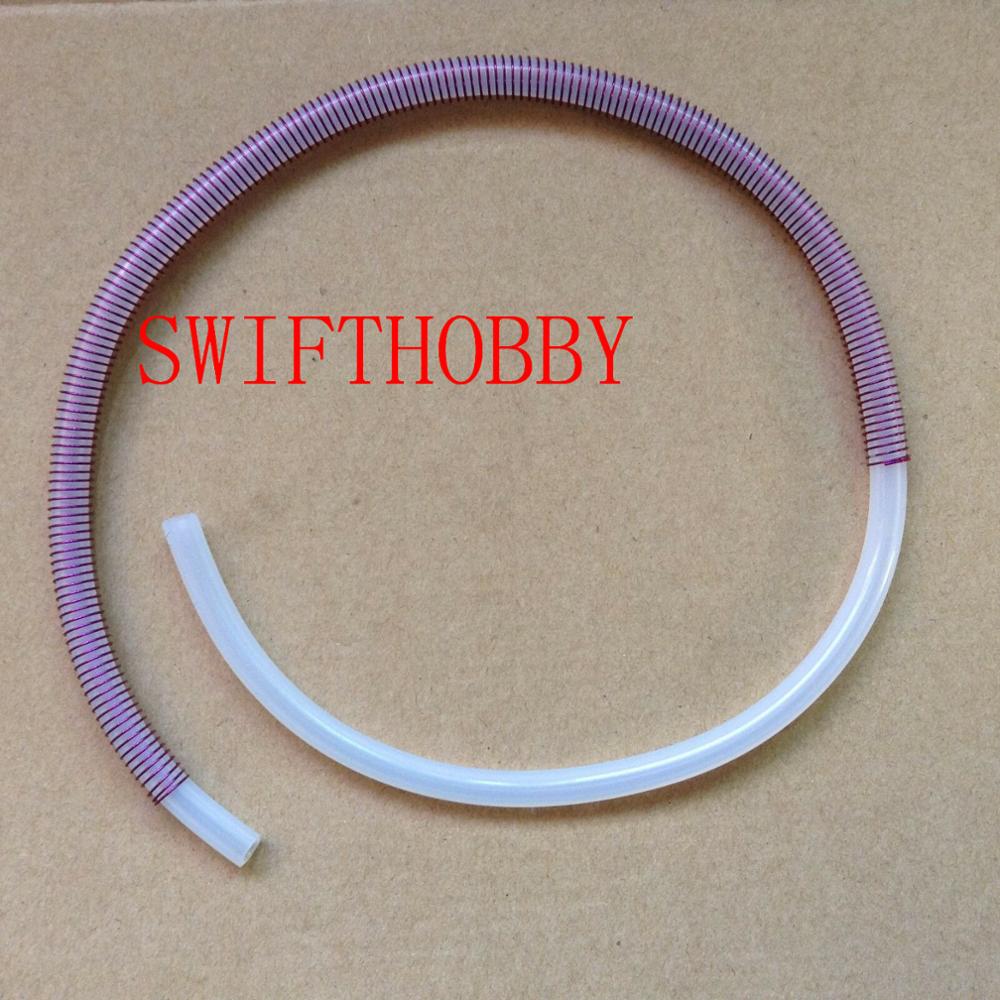 Purple silicone tube line Protection spring 300mm long 5mm ID RC Boat