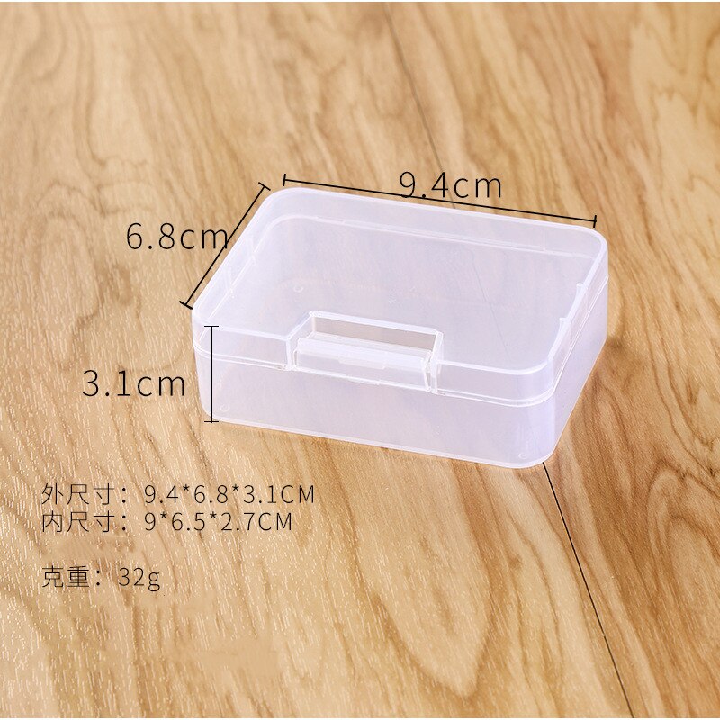 1pcs Snap-on Mini PP Empty Box Plastic PP Transparent Empty Box with Cover Plastic Box Packaging Parts Storage Box