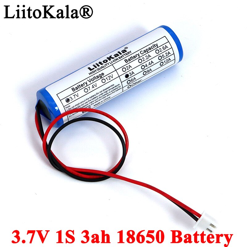 3.7V 18650 Lithium Battery Pack 1S 3000mAh 5200mAh Fishing LED Light Bluetooth Speaker 4.2V Emergency DIY batteries with PCB