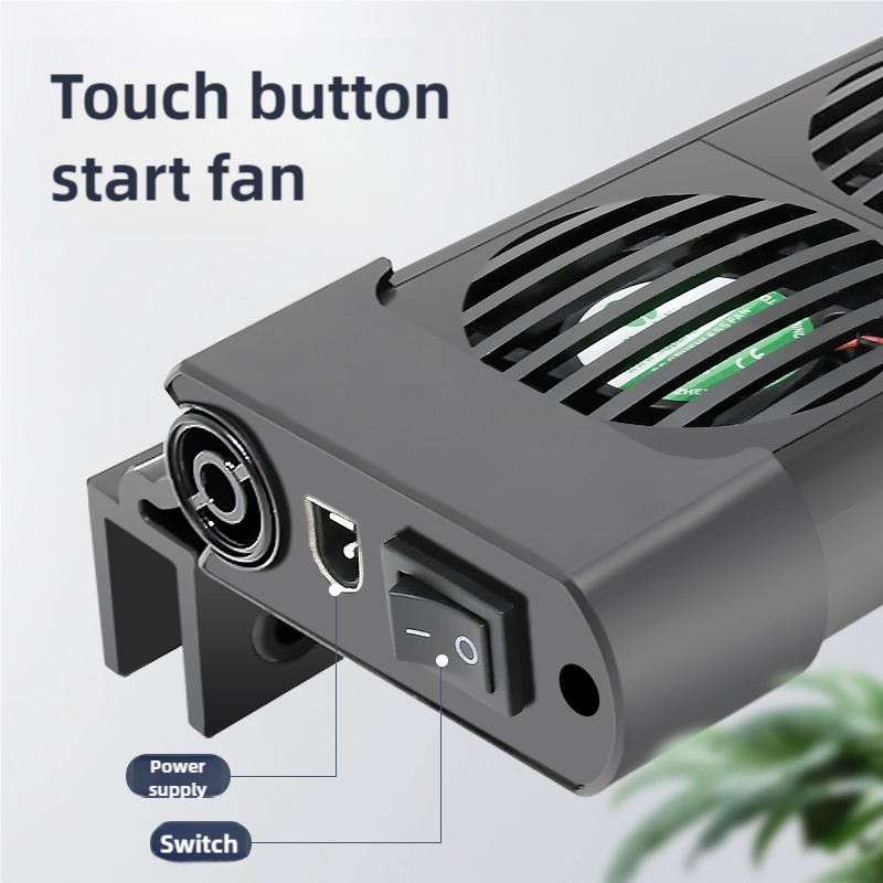 Wentylator chłodzący akwarium. Chłodzenie akwarium Chłodnica wodna Akwarium akwariowe Sprzęt chłodzący robić akwarium morskiego