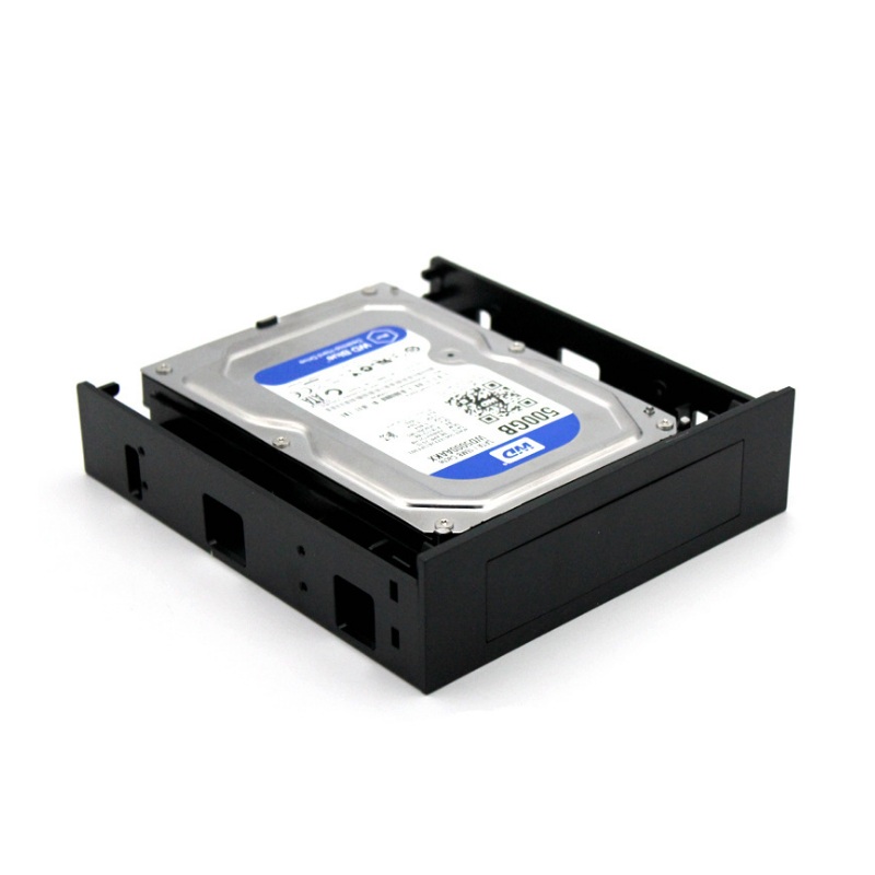 5.25 "cd-rom space  to 3.5 '' 2.5 '' sata hdd mobil rackbeslag kabinet sort til pc