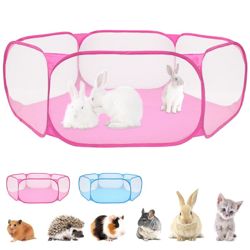 Valla portátil plegable para mascotas, jaula para animales para perros y gatos pequeños, vallas para parque infantil, para Hamster, Chinchillas y cobayas