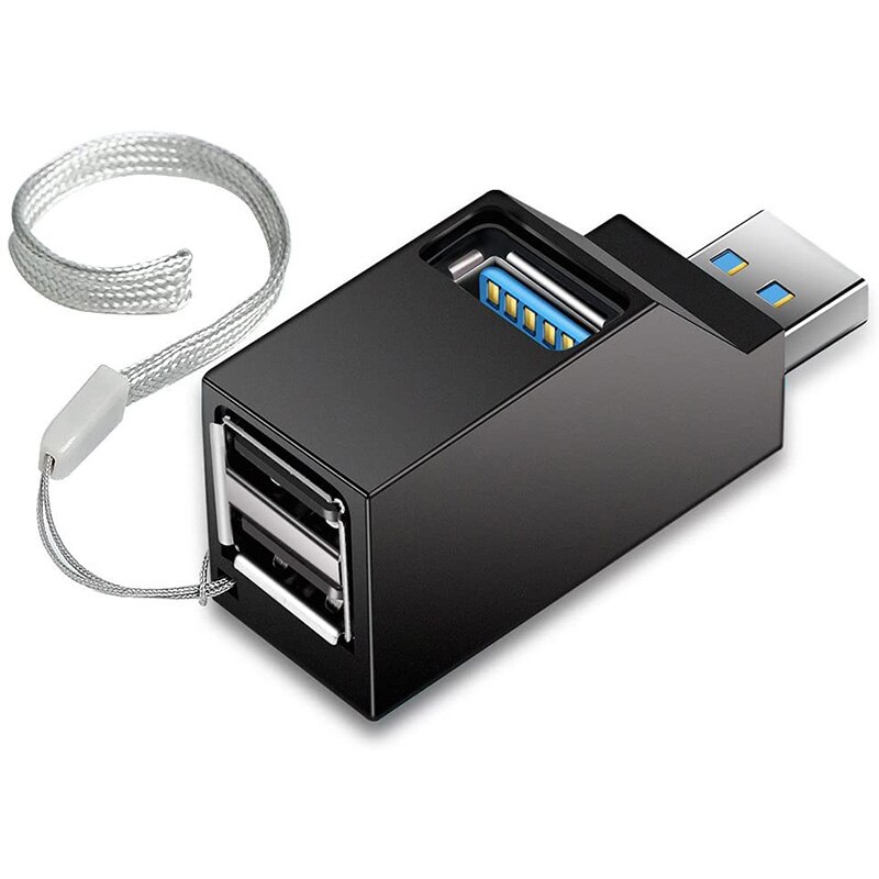 Mini 3-Poort Usb 3.0 Hub High-Speed Data Overdracht Splitter En Adapter Voor Pc Laptops En Desktops