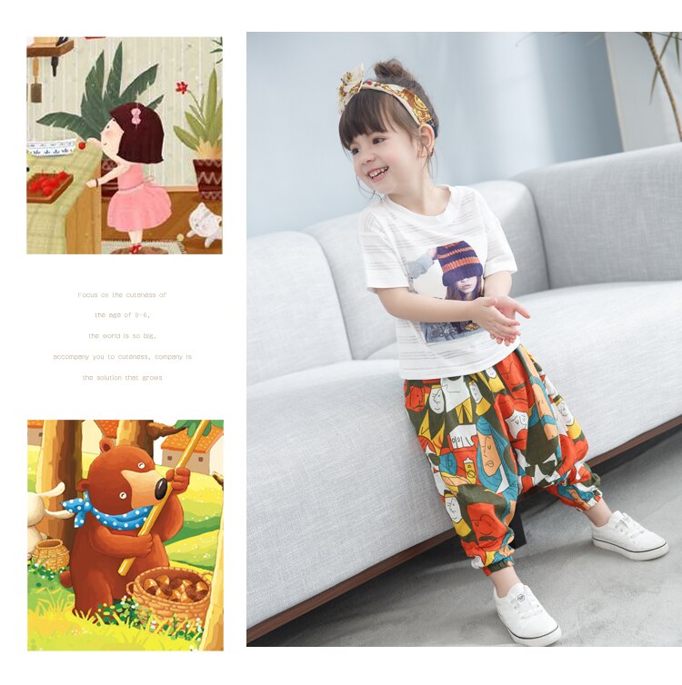 Pantalones Harlan Big pp para bebés y niños de 0 a 5 años, pantalones bombachos con estampado de mosquitos, estilo veraniego