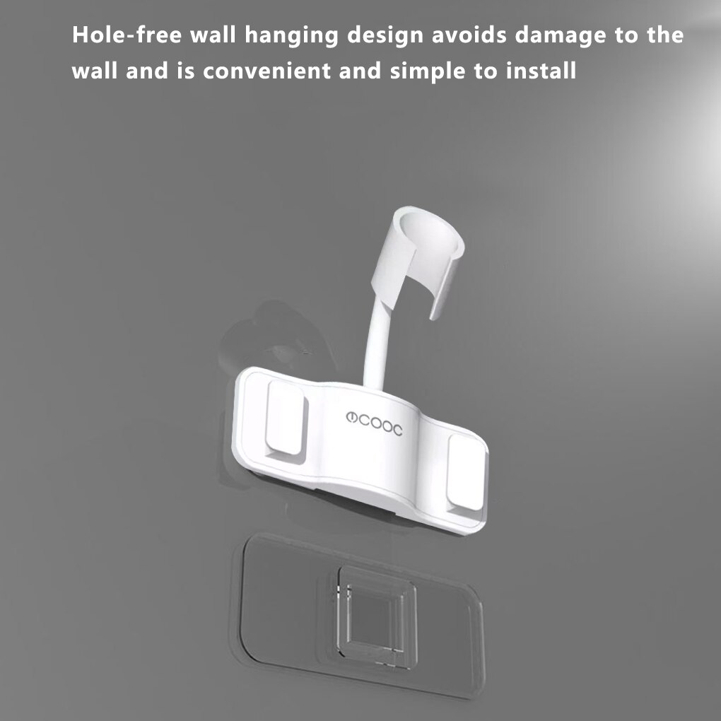 Recableght Douche Houder Verstelbare Douchekop Houder Muur Stand Punch-Gratis 360 ° Beugel Base Ondersteuning Douche Badkamer Accessoire