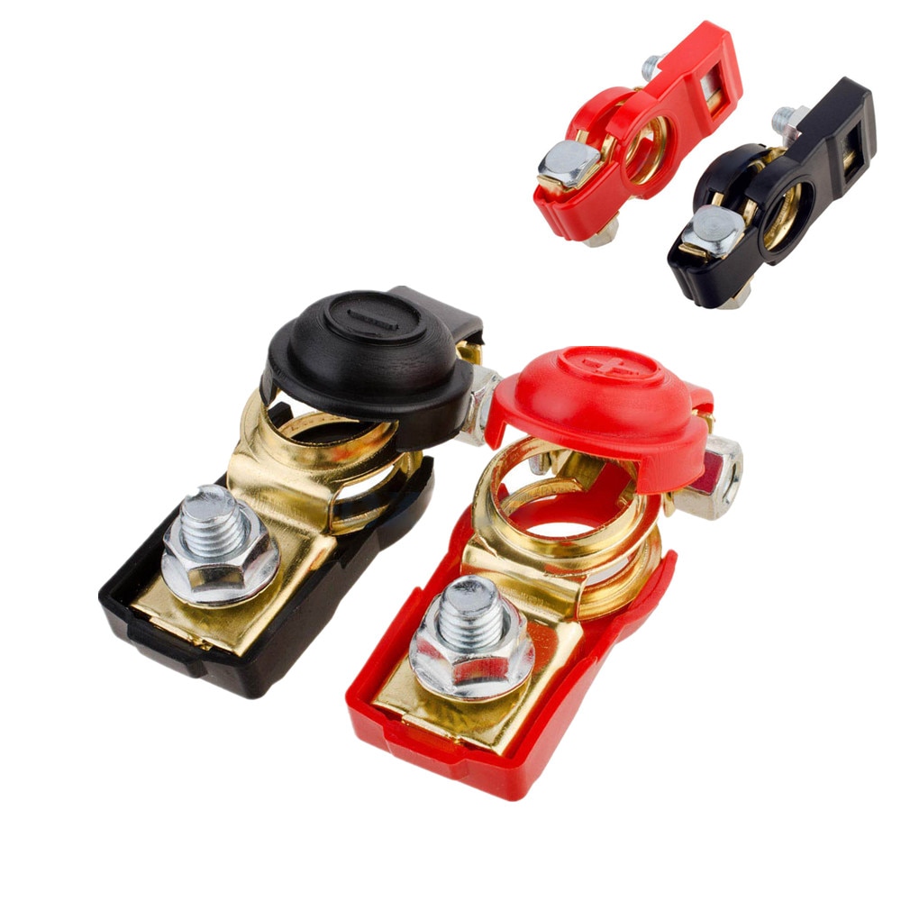 2 stuks auto-accu's 12v snelspanklemmen voor accu's accuklemmen voor auto's caravans auto-accessoires