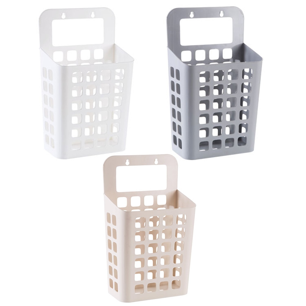 Panier à linge en plastique creux | Ventouse, panier à linge en plastique, jouet vêtements sales, organisateur de la maison, panier ajouré ventouses simples et élégantes