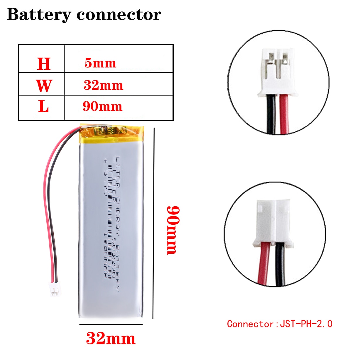 Tablet Computer Batterij 503290 3.7V 1900Mah 503590 MP3 MP4 MP5 Gps Dvd Universele Li-Ion Batterij Voor Tablet Pc 7 Inch 8 Inch 9inc