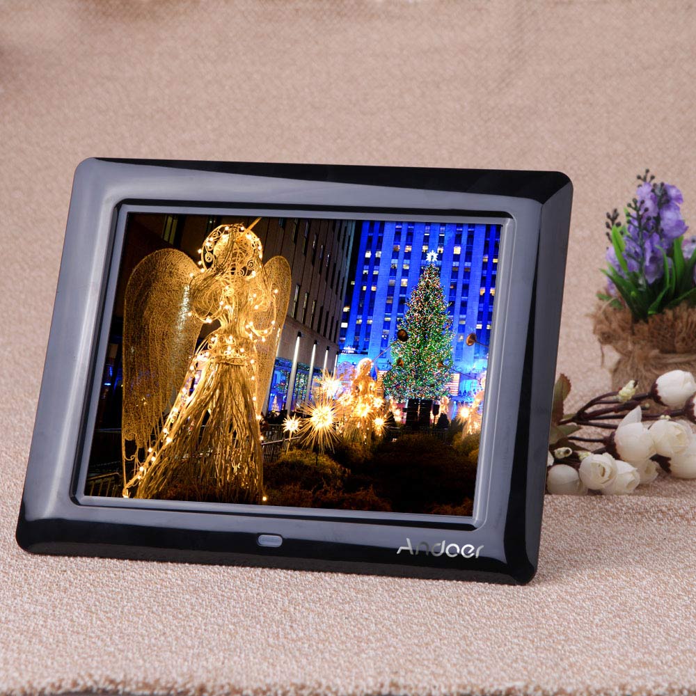 Andoer 8 ''HD TFT-LCD Digitale Foto Rahmen Digital Foto Uhr MP3 MP4 Film-Player Digital Rahmen w /Remote Desktop