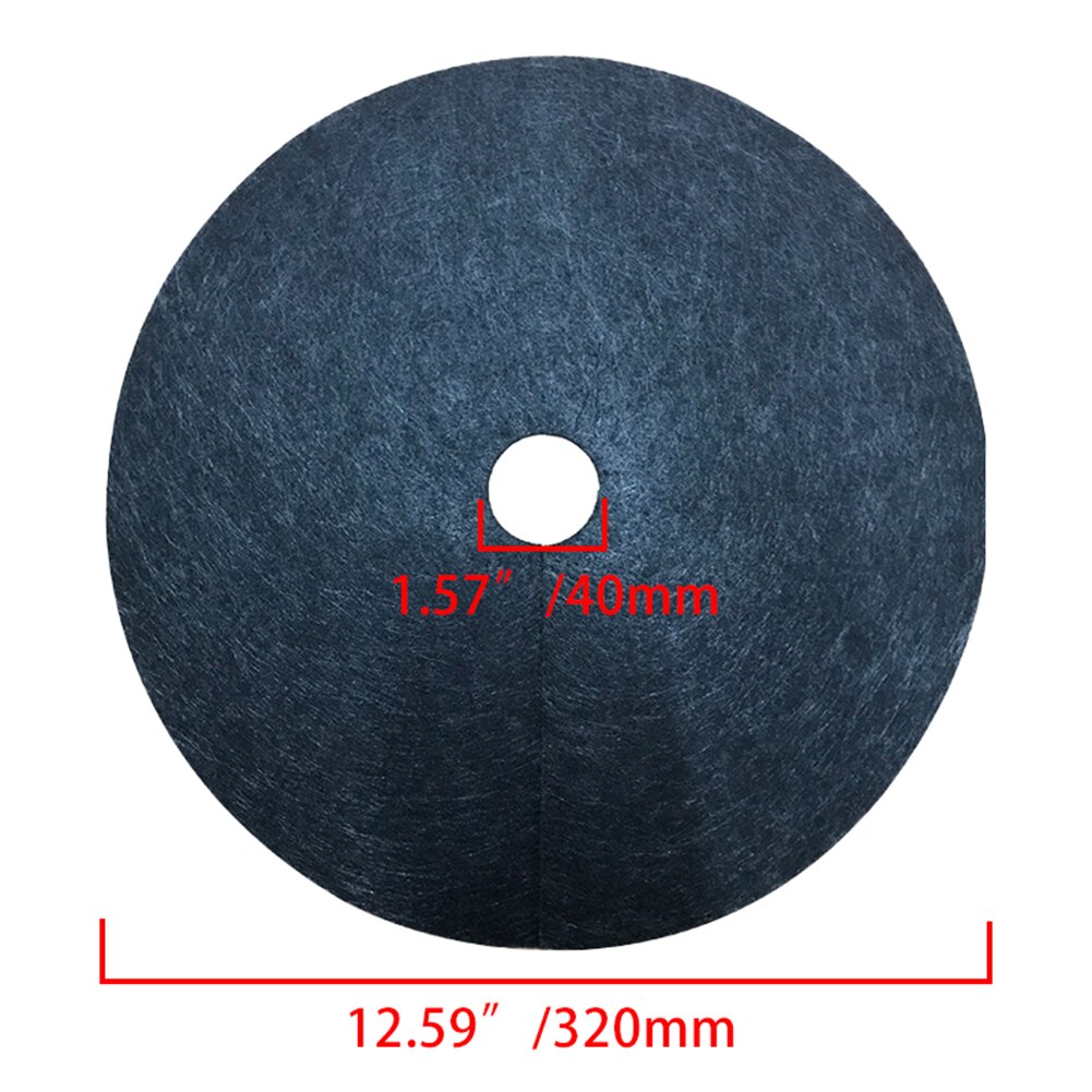 12 stücke Jäzehn Tuch Abdeckt Ring Nicht-vliese Schwarz Gras Tuch für Gemüse Garten 15/27/32/42cm Durchmesser Schutz matt: 32X4cm