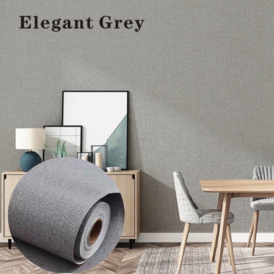 Linnen Geweven Home Decor Zelfklevende Behang Voor Woonkamer Slaapkamer Muurstickers Vinyl Waterdicht Contact Papier