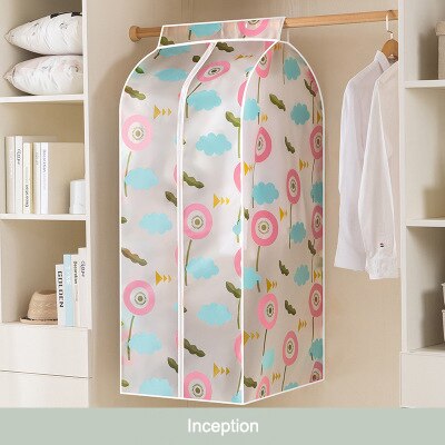 Clothing Dustproof Bag Dust Cover Hanging Printing Coat Storage Hanging Clothes Dust Bag Clothes Cover Thickening: Inception / 30x60x90cm