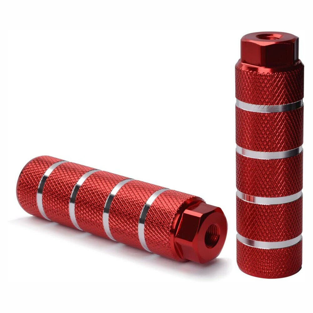 Pedales de aluminio para bicicleta de montaña, de eje delantero y trasero, palanca de reposapiés BMX, cilindro, lanzador de cohete, accesorios para bicicleta: red