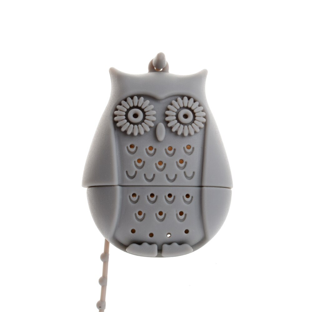 1 PC Cute Owl Tea Strainer Food Grade Food-grade silicone loose-leaf Tea Infuser Filter Diffuser Cup Steeper Tea Accessories