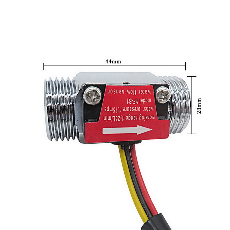 G1/2 G3/4 Inch Water Hall Sensor Meter For Industrial Flowmeter Water Sensor: G1-2