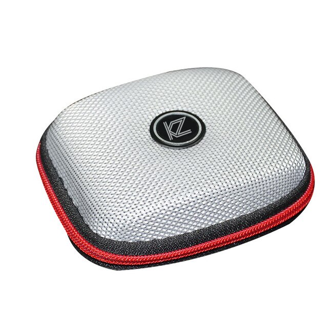 Kz eva case tas in-ear oordopjes doos koptelefoon draagbare opbergtas koptelefoon accessoires headset opbergtas: Wit