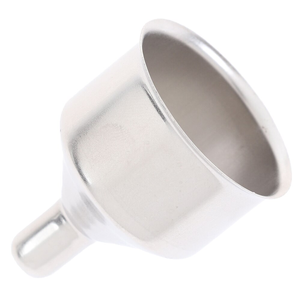 Stainless Steel Mini Spice Herb Perfume Bottle Filler Metal Liquid Flask Funnel