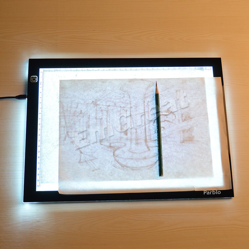 Parblo A4 Led Light Pad Copy Tracing Light Box Borad A4S Graphic Led Light Pad as Huion L4S + 3 in 1 Cleaning Kit )