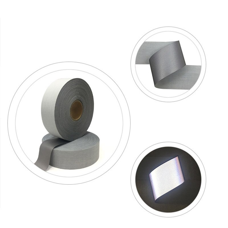 Reflective reflect strip Strip Heat Transfered Reflective Tape Sticker For Clothes Iron On Bag Shoes Diy Handmade Crafts
