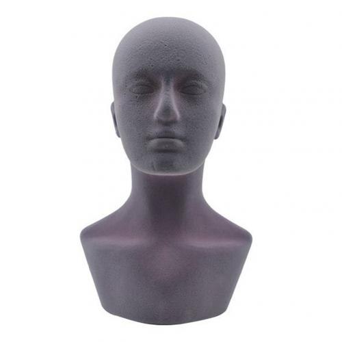 Femme tête modèle cheveux perruque chapeau styromousse mousse modèle mousse tête moule chapeau lunettes support tir accessoires affichage modèle Salon outils: Grey