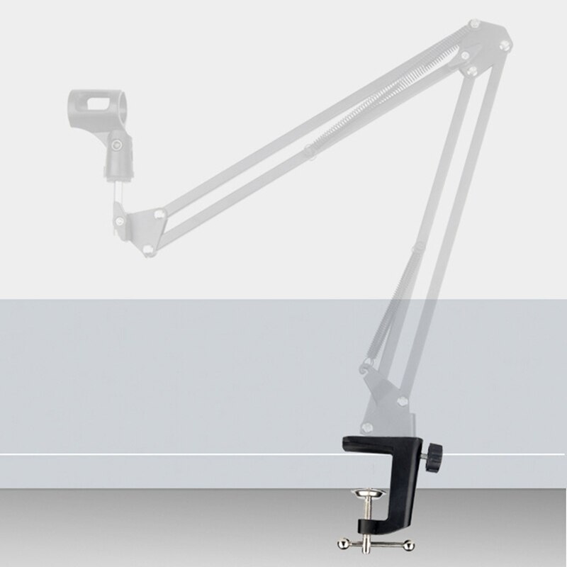 Heavy-Duty Metal Table Mounting Clamp for Microphone Suspension Boom Scissor Arm Stand Holder