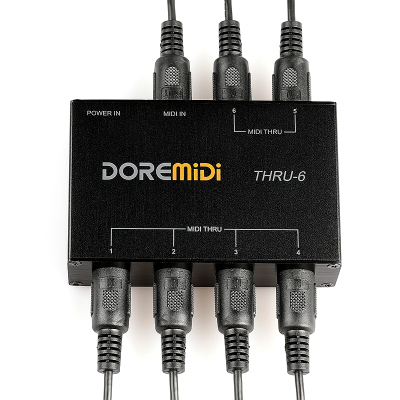 Doremidi Midi Thru 6 Thru Box Controller Midi Kabel Male Naar Male 5 Pin Din Plug