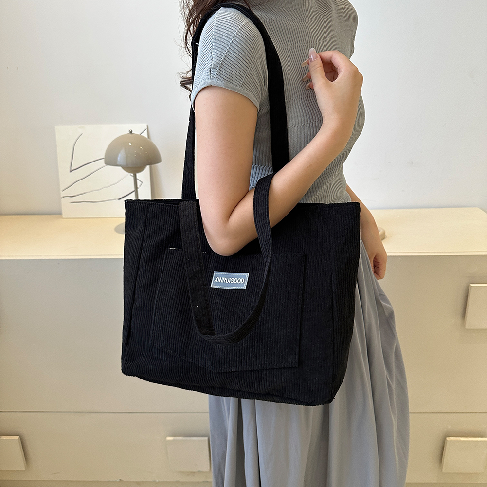 Bolso de mano de PANA con bolsillos para mujer, bolsa de Hobos sólida, bolsa de compras informal para el trabajo escolar, compras