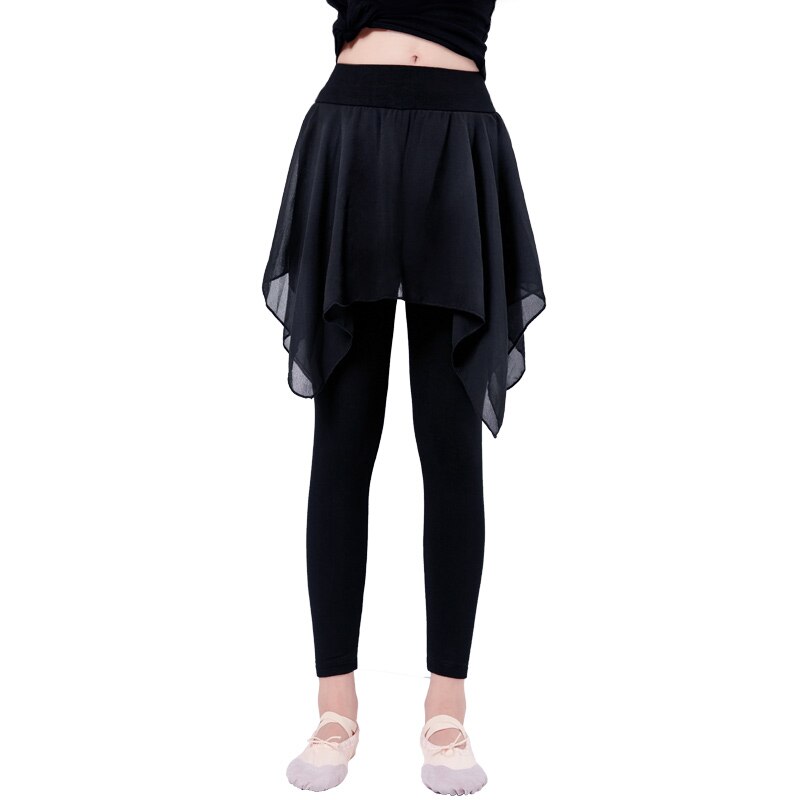 Piger ballet dans bukser modal gymnastik øve ballet leggings fitness bukser lyriske chiffon nederdele til børn