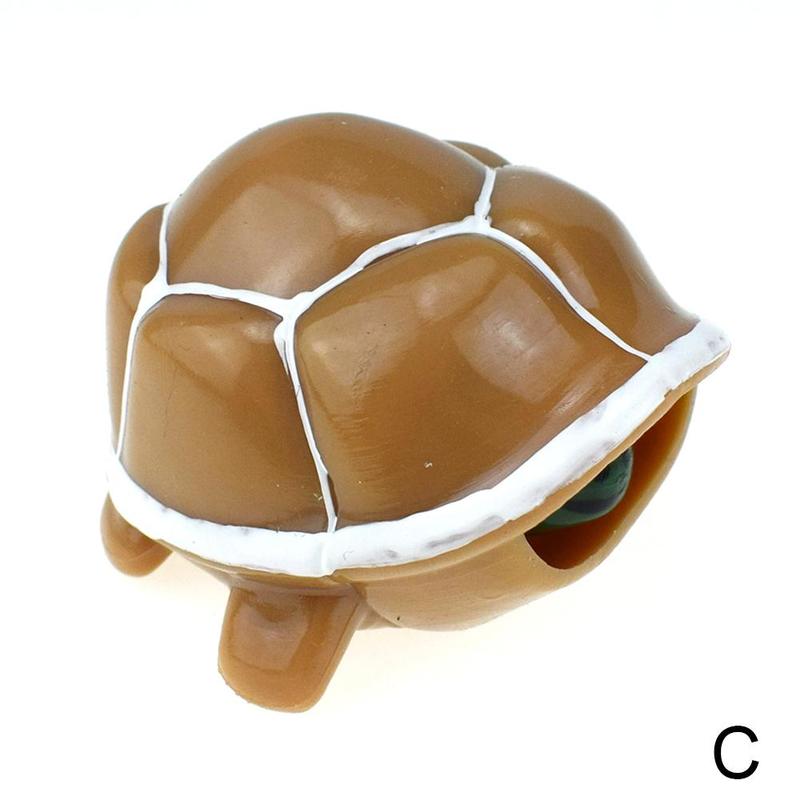 Funny Telescopic Head Turtle Stress Relief Fidget Toys Keychain Improve Focus Toy: C