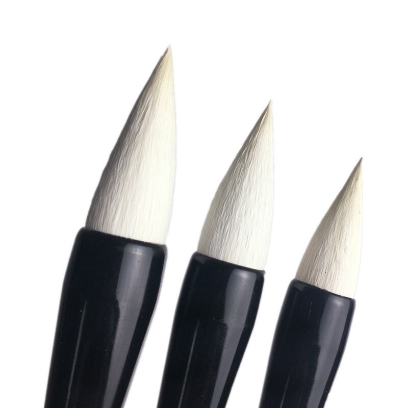 Zachte Wollen Haar Chinese Kalligrafie Borstels Pen Set Reguliere Script Kalligrafieborstel Pen Chinese Landschap Schilderen Brush Pen