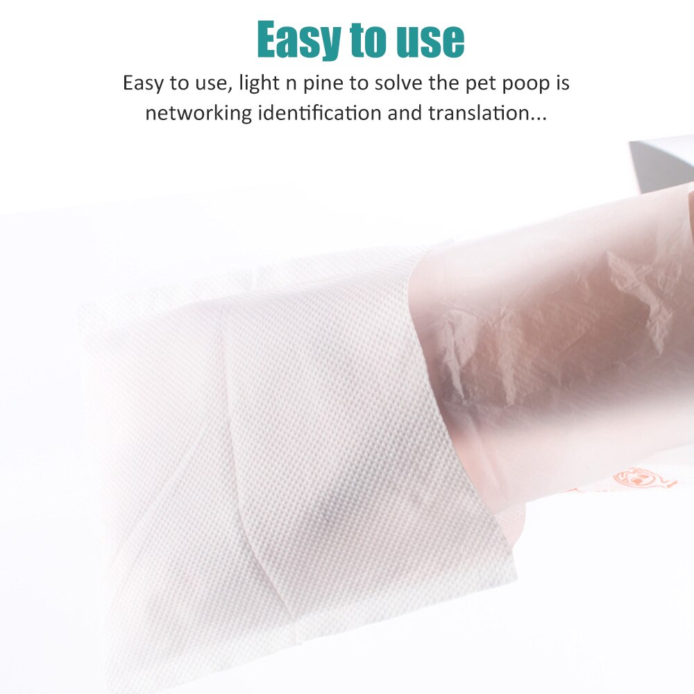 100PCS Dog Poop Bags Double-Layer Collector Plastic Bag Puppy Cat Pooper Dogshit Pick-Up Bags Outdoor Clean Pets Supplies