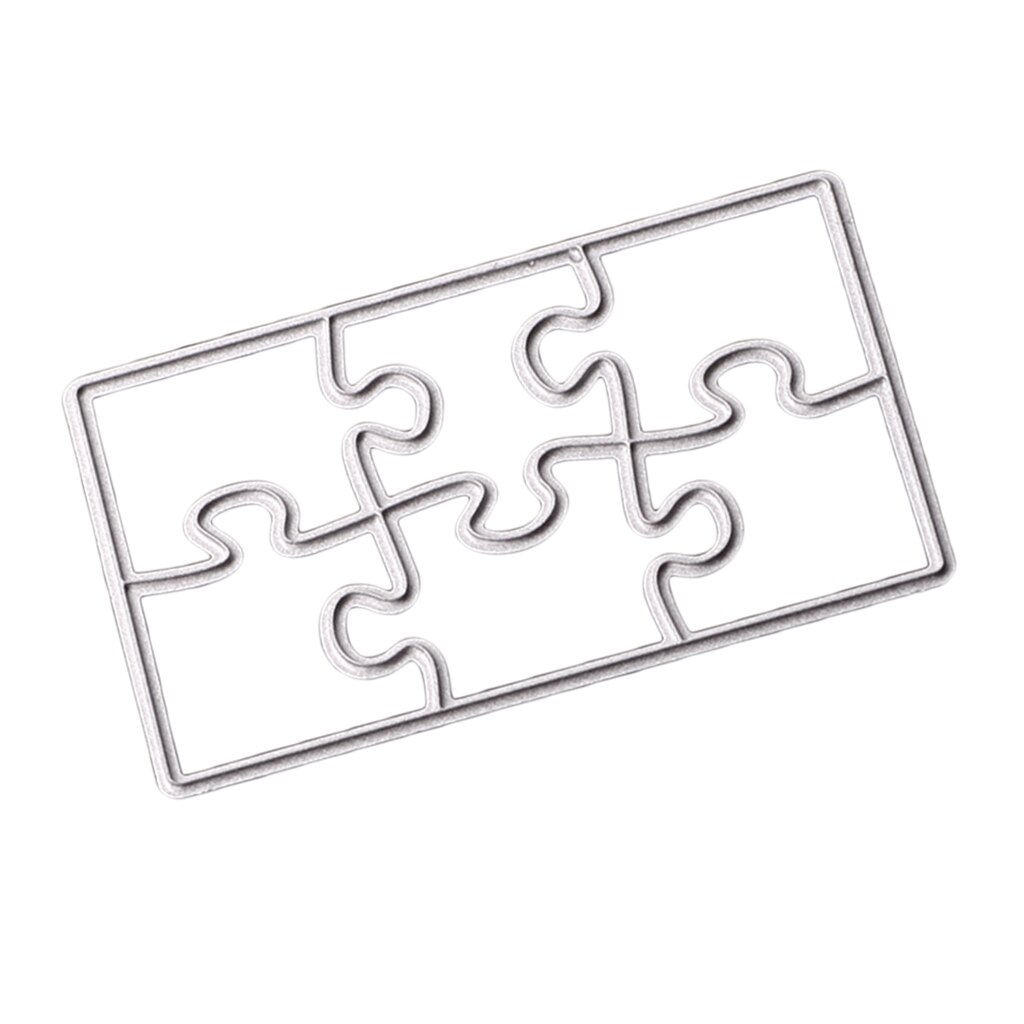 Jigsaw Puzzle Metal Stencils Die Cutting Template Dies Embossing Folder For DIY Photo Album Card Making Scrapbooking Crafts