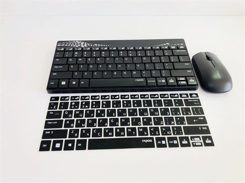 Protecteur de clavier russe de , pour Rapoo 8200P 9300P 9100P 8000 X220 X336: Black for X220 8000