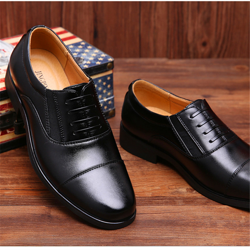 Mazefeng Men Crocodile Dress Leather Shoes Lace-Up Wedding Party Shoes Mens Business Office Oxfords Flats Plus Size Men