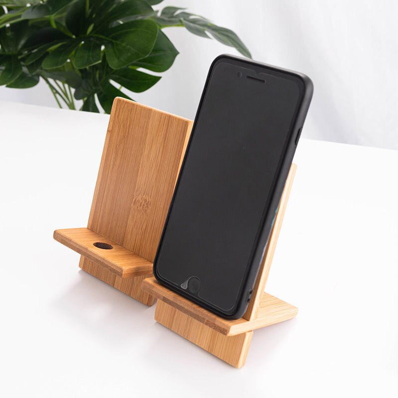 Houten Telefoon Houder Stand Mobiele Smartphone Ondersteuning Tablet Stand Voor Bureau Mobiele Telefoon Houder Stand Draagbare Mobiele