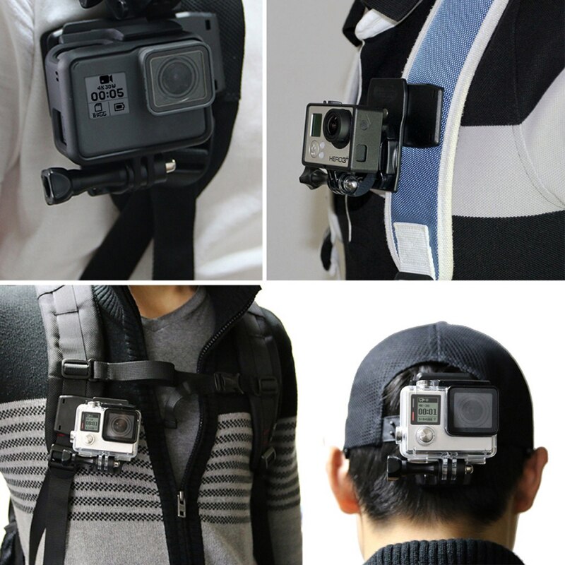 Girevole Supporto del Supporto Del Morsetto Zaino Clip di Macchina Fotografica Adattatore Basamento della Staffa Accessori di Espansione