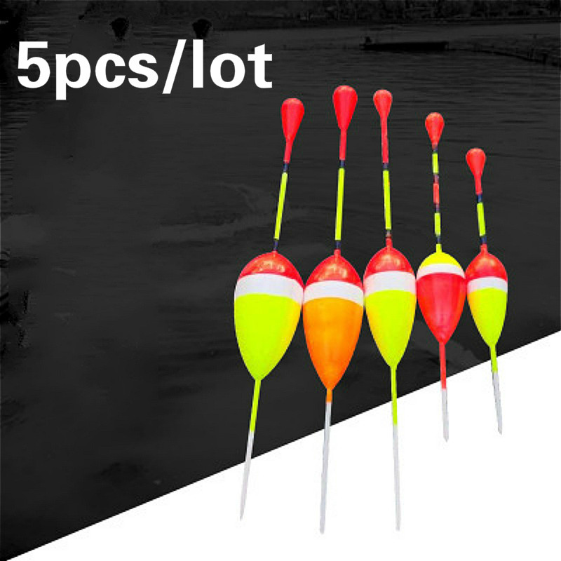 5pcs/lot Fishing Floats Set Buoy Bobber Fishing Light Stick Floats Fluctuate Mix Size Color Float Buoy for Fishing Accessories: 1g 2g 3g 5g 8g