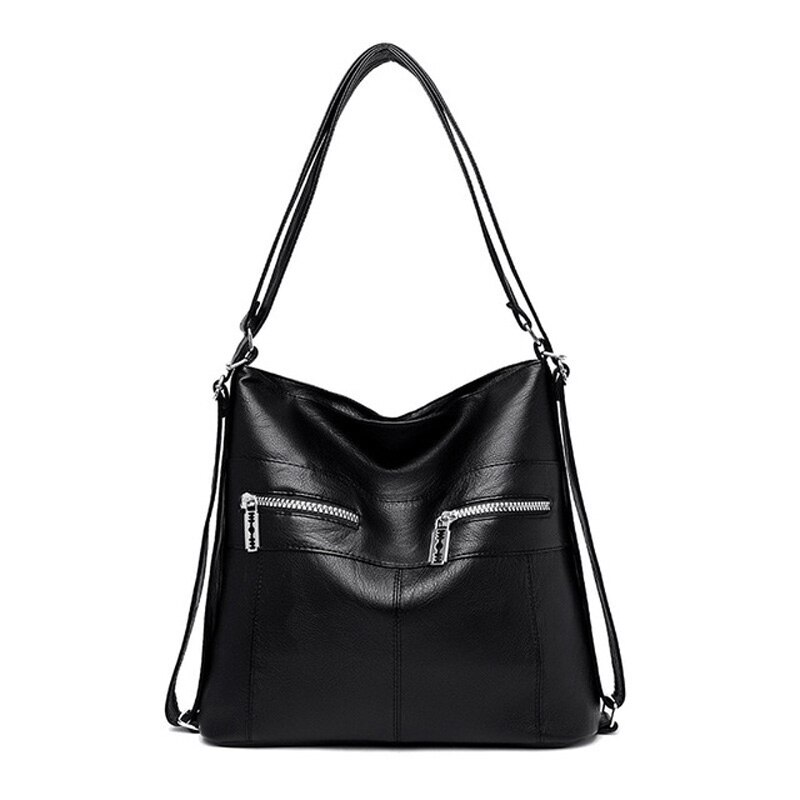 Women Handbags Pu Leather Crossbody Bag Large Capacity Hobo Purse Totes Luxury Lady Shoulder Bag: shoulder bag 1