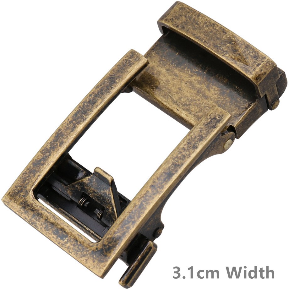 3,1-3,2 cm Rachet Gürtel Schnallen Zink-legierung Klicken Gürtel Schnalle Kopf Geeignet 3-3,1 cm breite Lochlosen Automatische Gürtel B987: Lage33-21601-2