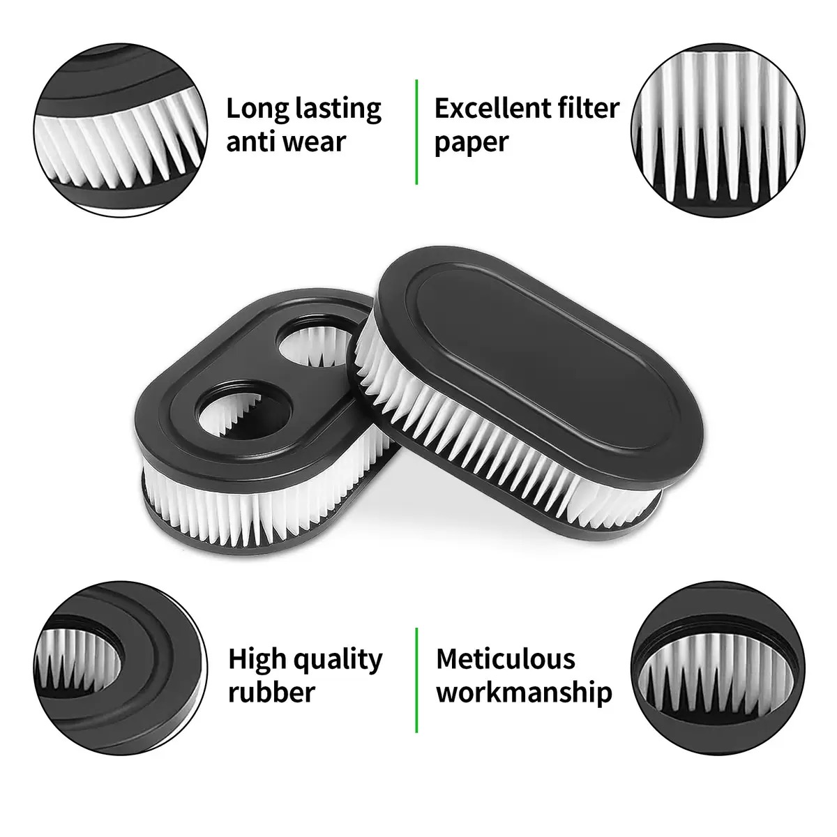 Air Filter 593260 798452 334404, Lawn Mower Replacement Filters For 4247 5432 5432k 09P702 500EX Series Engine